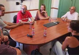 Un momento de la reunión.
