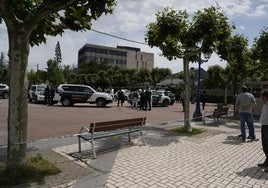 Imagen de la plaza Santa Bárbara de Bembibre el día del suceso.