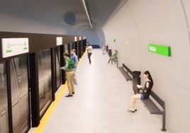 Fotomontaje de la lanzadera que circularía por el subfluvial.