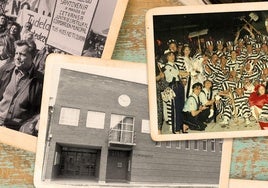 Collage con fotos antiguas de Santovenia de Pisuerga