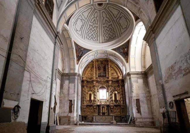 Interior de la Iglesia de las Brígidas.