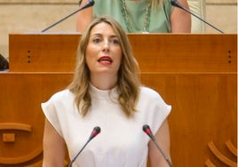 María Guardiola, presidenta de la Junta de Extremadura.