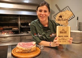 Seila Martínez en la parrilla del Ruta 987.