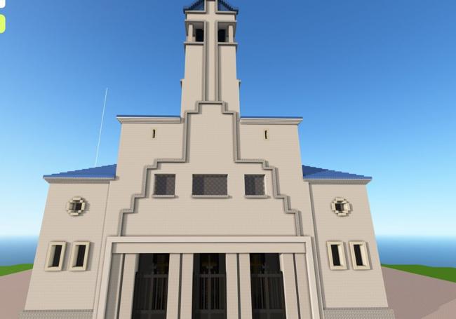 Exterior de la iglesia de Cistierna.