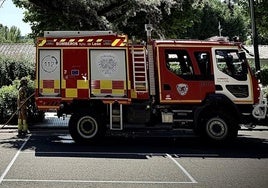 Actuación de los Bomberos de León.