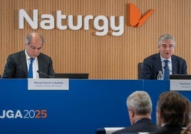 El CEO de Naturgy, Francisco Reynés, durante la junta.