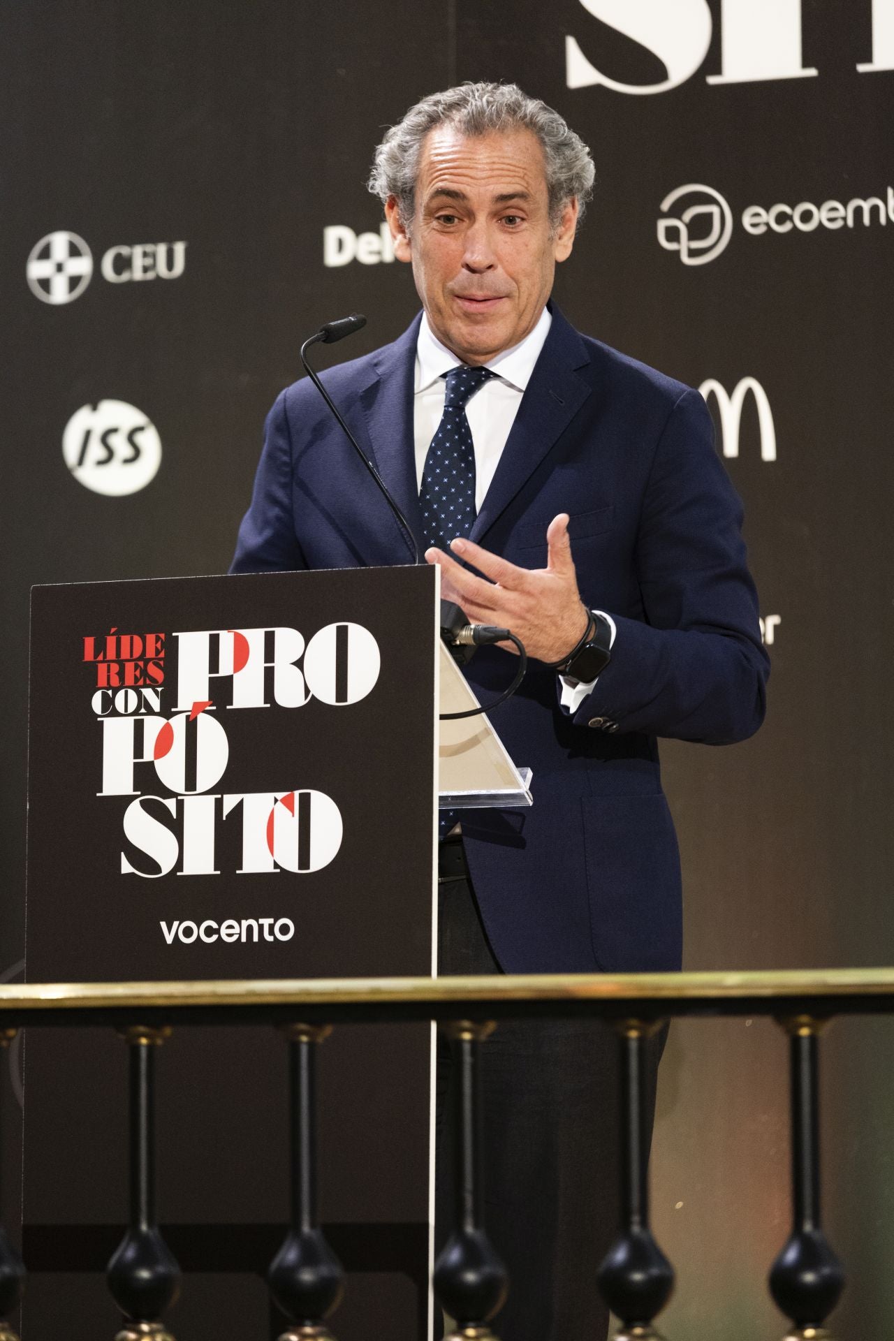 Manuel Mirat, CEO de Vocento, durante su intervención