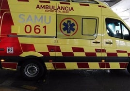 An ambulance from the Balearic Islands emergency health service.