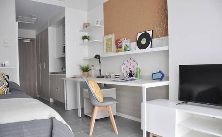 A studio flat.